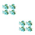 thumbnail image 3 of yingyy 1/2/3 4X Artificial Flower Faux Plant Home Decal Workmanship Multipurpose Long-lasting Exquisite Fake Flowers Wedding Decor Blue 2PCS, 3 of 6