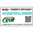 thumbnail image 5 of Jumbo 24' x 13' LED Neon Sign with Motion - 'OPEN' (Red/Blue) B30, 5 of 5