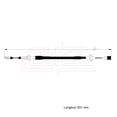 thumbnail image 2 of Cable Chicote Acelerador Compatible Con Volkswagen Jetta A3 1.8L 1993 1994 1995 1996 1997 1998 1999 2000 Exportacion CAHSA Cable Chicote Acelerador, 2 of 6