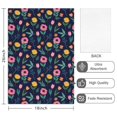 thumbnail image 2 of 2 Pcs Pioneer Flower Floral Print Pattern Kitchen Towels, Funny Microfiber Dish Towel Set, 18" X 26" Tea Towels, 2 of 6