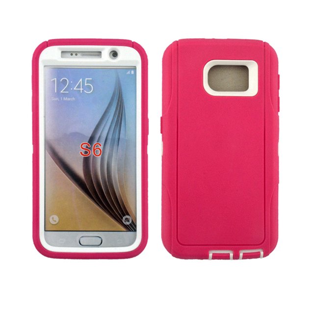 Mobile Xcessories - Pink iPhone 6/7/8 Case Only Military-Grade/Dust/Drop Shockproof 3-Layer Full Body Ultra Rugged Scratch Resistant Wireless Charging Heavy Duty Cover Case