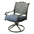 thumbnail image 2 of Mico Patio Dining Armchair With Cushion (Set of 2) - Navy Blue, 2 of 7