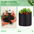 thumbnail image 4 of 12 macetas de tela, cestas de plantas no tejidas de 3 galones, bolsas de cultivo transpirables, contenedor de plantas engrosado, suministros de jardinería para verduras, flores y frutas, 4 of 8