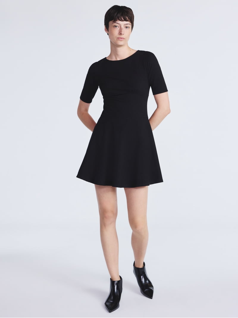 mini skater dress Anziel Mini Skater Dress Floral Embroidery main image 0