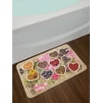 thumbnail image 2 of Floral Bath Mat, Healing Herbs Heart Shaped Bowls Flower Petals on Wooden Planks Print Healthcare, Non-Slip Plush Mat Bathroom Kitchen Laundry Room Decor, 29.5 X 17.5 Inches, Multicolor, Ambesonne, 2 of 2
