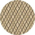 thumbnail image 1 of Ahgly Company Machine Washable Indoor Round Transitional Brown Area Rugs, 5' Round, 1 of 7