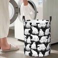 thumbnail image 5 of Fuzoiu Cute Cartoon Polar Bear Print Circular Hamper,Laundry Basket with Handle,Collapsible Laundry,Dirty Clothes Storage Basket,for Bedroom Bathroom Dorm Living Room-, 5 of 6
