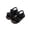 Black, variant on Girls Beach Sandals, Open Toes Hook&Loop Non-Slip Vacation Kids Shoes Pink Size 13 (Little Kids)