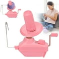 thumbnail image 2 of Oimcto Hand-Cranked Yarn Winding Machine - Small (Pink),Yarn Yarn Wool String Cake Hand Operated Winding Wool Machine for Yarn Tabletop Clamp Yarn Cake,Create a Warm and Comfortable Atmosphere, 2 of 9