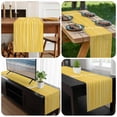 thumbnail image 6 of Yellow Striped Table Runner 48 Inches Long, Modern Geometric Abstract Retro Kitchen Coffee Dining Table Decoration for Home Party Birthday Wedding Home Decor 13x48 Inches, 6 of 8
