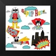 thumbnail image 2 of HUE and MI and Sangita 12x12 Black Modern Framed Museum Art Print Titled - Super Dog, 2 of 5
