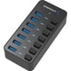 thumbnail image 1 of Concentrador Sabrent 3.0 USB 36W de 7 puertos con interruptores de ali SABRENT Concentrador USB, 1 of 2