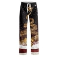 thumbnail image 4 of Fabrcox Christmas Pajama Pants Women Soft Christmas Tree Print Sleep Pants for Women Funny Merry Xmas Fall Winter Comfy Wide Leg Woman Lounge Pants, 4 of 5