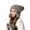 Grey, variant on Winter Beanie Hats for Women with Ear Flaps Crochet Skull Cap Warm Outdoor Ski Snow Hats Pompoms