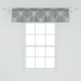 thumbnail image 2 of Ambesonne Geometrical Valance Pack of 2, Prince of Wales Motifs, 54"X12", Pale Taupe and Charcoal Grey, 2 of 4