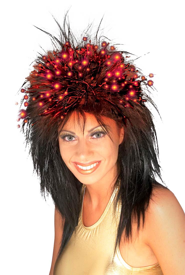 Black FiberOptic Wig