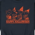 thumbnail image 3 of Peanuts - Orange Happy Halloween - Men's Crew Neck Fleece Pullover, 3 of 6