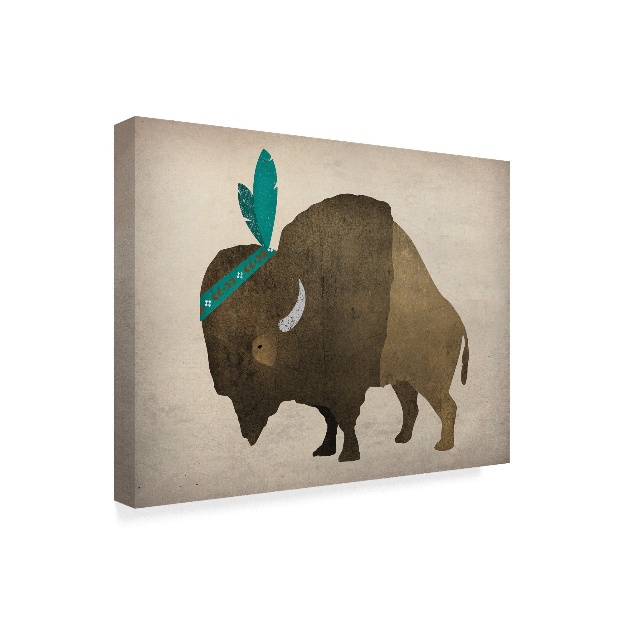 Trademark Fine Art 'Buffalo Bison III' Canvas Art by Ryan Fowler