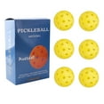 thumbnail image 1 of destyer 6 Pcs/ensemble Remplacement Professionnel de Pickleball 40 Trous Kit Réutilisable d'Entraînement de Pickle Balls Assortis Cadeau d'Anniversaire Jaune, 1 of 5