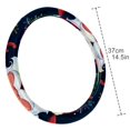 thumbnail image 4 of Santa Claus 14.5 Inch Printing PVC Leather Car Wheel Cover Auto Accessories Steer Steering Wheel Covers Car Wheel Covers, 4 of 6