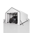 thumbnail image 3 of Ribbed Metal Roofing Panels, 140 ft², 64.2'' L x 19.7'' W, 29 Ga. Galvanized Steel Ribbed Panels for Gazebos, Carports, Garages, Chicken Coops, Storage Sheds, and Stables, 16 Pcs, White, 3 of 8