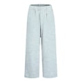 thumbnail image 4 of CPNG Girls Daily Casual Baggy Striped Pants Teen Girls Straight Soft Pants Loose Pockets Elastic Waist Pants(Light Blue,5-6 Years), 4 of 5