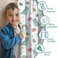 thumbnail image 3 of Colorful Cartoon Dinosaurs Sweets Pattern Insulated Teens Curtains Set Of 2, Bedroom Essentials, Toddler Room Decor 52"x63", 3 of 5