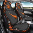 thumbnail image 3 of POLERO Orange Tiger Head Automotive Seat Cover, 2 Piece Polyester Stretch Universal Seat Protectors for Vehicle Interior Sedan and Van, 3 of 12