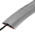 thumbnail image 1 of Cubierta de cable para suelos Uxcell de 4 pies, ocultador de extensión para gestión de cables en el suelo, protector de cubiertas de cables 0.47" W x 0.24" H Madera Gris, 1 of 5