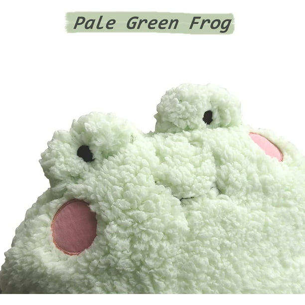 Frog Plush Pillow, Adorable Frog Stuffed Animal, Home Cushion