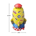 thumbnail image 2 of Lanzador de cohetes, aspersor de chorro de cohete espacial de plástico para niños (amarillo) Likrtyny  libre de BPA, 2 of 2