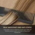 thumbnail image 3 of Meng Professional 7 Inch Black Carbon Fiber Anti Static Chemical And Heat Resistant Comb For All Hair Types | Fine and Wide Tooth Comb For Men and Women, 3 of 6