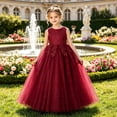 thumbnail image 2 of Bmisegm Flower Girl Dress Lace Bridesmaid Dress Flower Kid Wedding Ball Gown Toddler Princess Pageant Evening Dresses, 2 of 5
