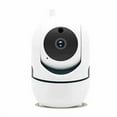 thumbnail image 3 of Mikayoo Baby Monitor, 1080P Indoor Camera with Audio and Night Vision Function, Infrared Night Vision Device, 2-Way Talk, Temperature Sensor and Feeding Reminder, 1000ft Range (White), 3 of 4