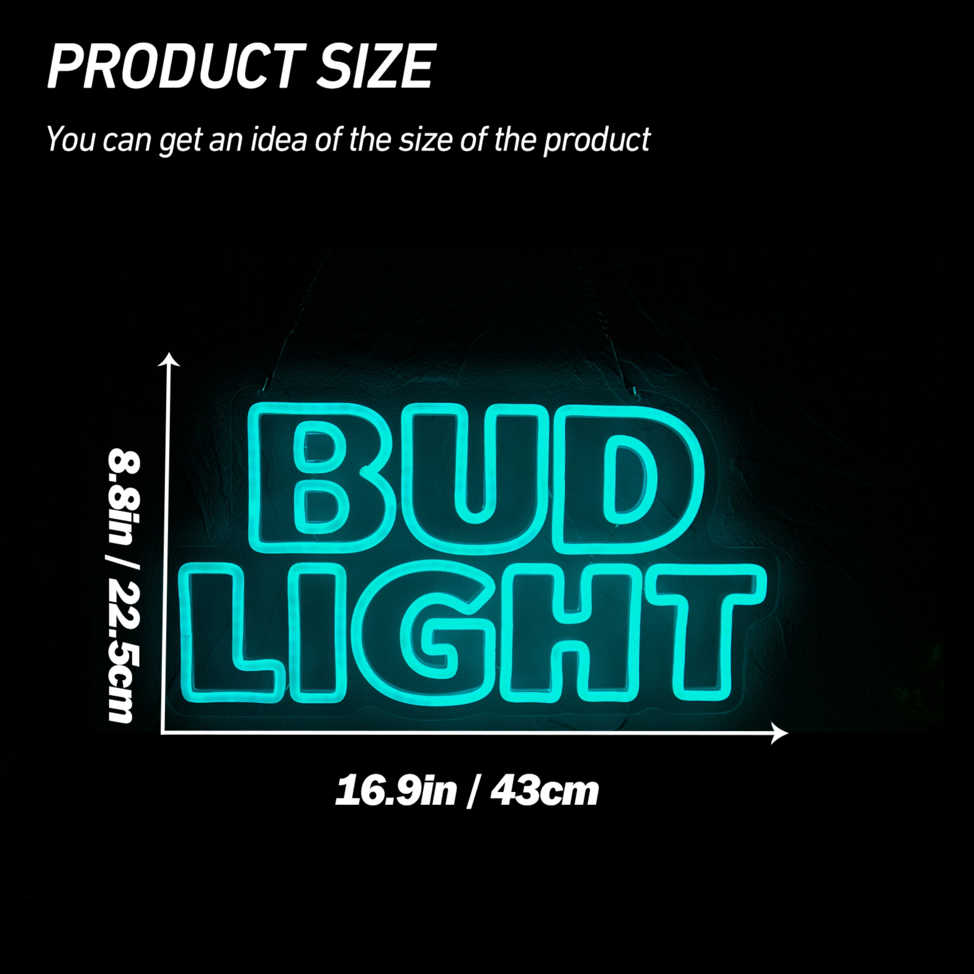 UPONRAY Beer Neon Signs, 16.9"*8.8" Dimmable & USB-Powered LED Neon Light, Stylish Wall Decor for Bar, Party, Restaurant, Living Room, Man Cave