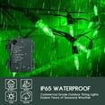 thumbnail image 5 of Morttic Battery Operated String Lights, 2 Pack 50 LED Christmas Lights Waterproof Mini Lights Set with 8 Modes for Outdoor Indoor Christmas Tree Wreath Wedding Patio Party Garden Decor Green, 5 of 14