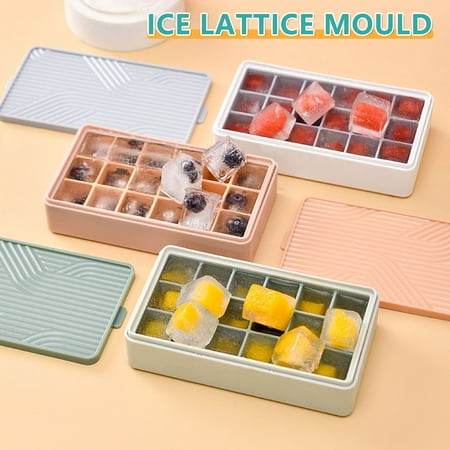 

Square Silicone Ice Tray with Lid Multipurpose DIY Ice Making Stencils