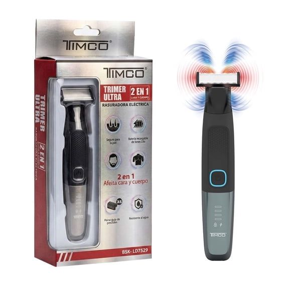 Recortadora de Barba TIMCO Rasuradora Eléctrica Hombre