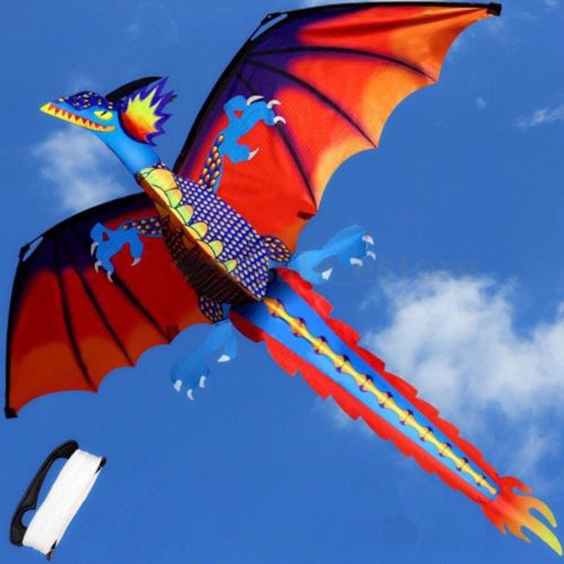 Dragon Kites Single Line With Tail Kite Outdoor Fun Toys Kite Family Outdoors 