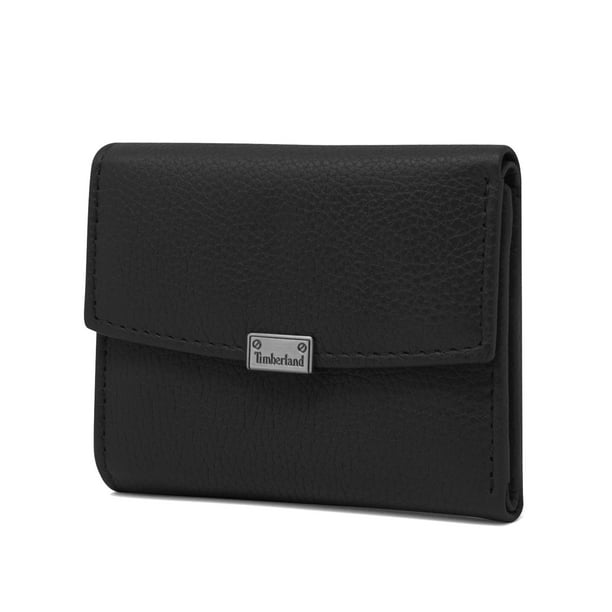 Wallet Timberland - Indizador pequeño de piel para mujer, RFID, color negro