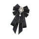 thumbnail image 4 of Broche con lazo de cinta, broche de pajarita, broche con lazo preanudado, broche decorativo moderno para dama Negro, 4 of 9