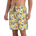 thumbnail image 2 of Logiee Hippopotamus Print Mens Swim Trunks Quick Dry Board Shorts,Breathable Hawaii Beach Shorts Swimwear Bathing Suits-Medium, 2 of 6