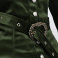 thumbnail image 5 of NordicNest Womens Gothic Dress Corset Party Long Sleeve A Line with Belt for Halloween Themed Party Green,XL, 5 of 8