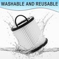 thumbnail image 6 of DCF-21 Vacuum Filter Compatible with Airspeed AS1000 EF91B 67821 68931 68931A EF91 EF-91 EF-91B | Washable Reusable Replacement Filter | 3271AVZ 3271BLU (Pack of 2), 6 of 7