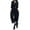 Black, variant on Women Sleeveless Corduroy Baggy Long Bib Pants Wide Leg Jumpsuits