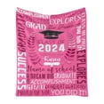 thumbnail image 1 of Hot Sale!2024 Graduation Season Party Throw Home Printed Outdoor Travel Camping Night Reading Blanket, 1 of 4