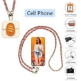thumbnail image 7 of AHABIPERS Phone Lanyard Neck Strap, Leather&Metal Lanyard Purse Chain, Universal Phone Chain for Smart Phone Cases, Most Bag - Pink, 7 of 7