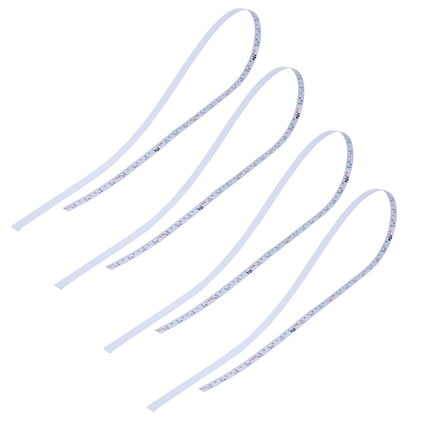 ULTNICE Adhesive Backing Steel Self-Adhesive Measuring Tape Ruler 4Set Silver