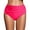 Watermelon Red, variant on HOWPAY Bikini Bottoms Women High Waisted Stretchy Tummy Control Basic Swim Briefs Full Coverage Causal Solid Color Beach Pool Swimsuit Bottoms Dark Blue L
