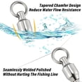 thumbnail image 4 of Dr.Fish 10 Pack Fishing Ball Bearing Barrel Swivels with Oval Split Rings Fishing Swivels Stainless Steel Solid Rings Connector size 5, 4 of 8